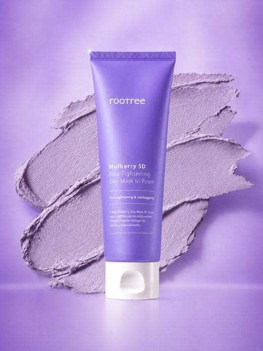 Mulberry 5D Pore Tightening Clay Mask to Foam